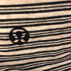 lululemon athletica Tops - Lululemon black and taupe stripe LS top, sz 8 lululemon athletica Tops - Lululemon black and taupe stripe LS top, sz 8